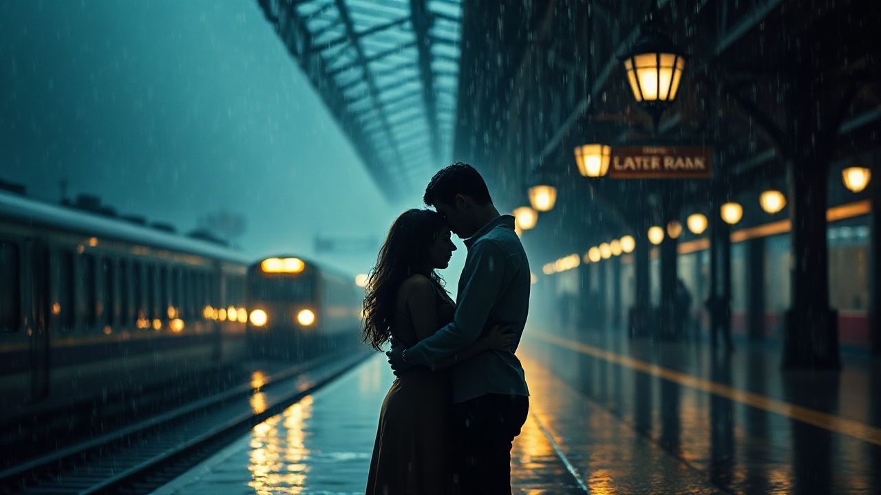 La despedida bajo la lluvia